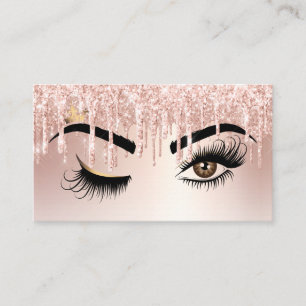 Carte De Visite Creuse d'or peintre de maquillage Wink Eye Lashes