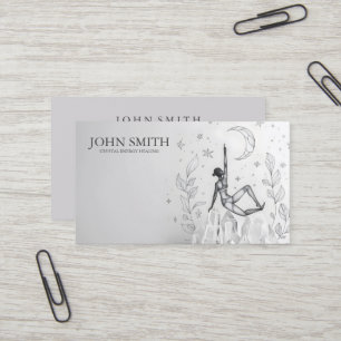 Carte De Visite Cristal Energy Healer Chakra méditation spirituell