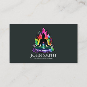 Carte De Visite Cristal Energy Healer Chakra méditation spirituell
