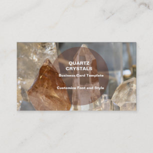 Carte De Visite Cristaux curatifs - cristaux de quartz