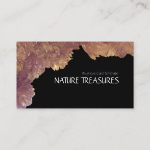 Carte De Visite Cristaux d'améthyste de quartz