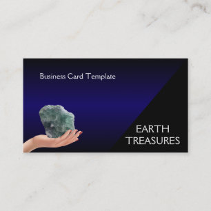 Carte De Visite Cristaux de guérison Reiki - Fluorite verte et vio