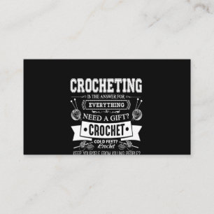 Carte De Visite Crochet Lover I Love Crochet