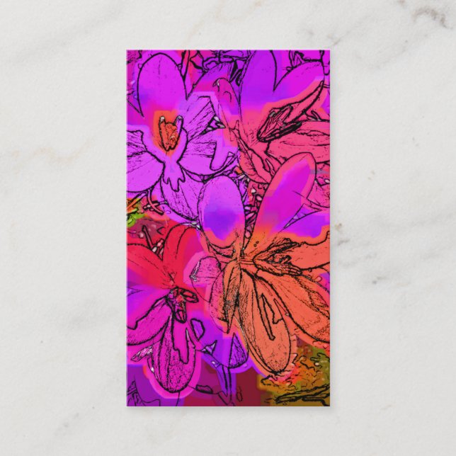 CARTE DE VISITE CROCUSES (Devant)