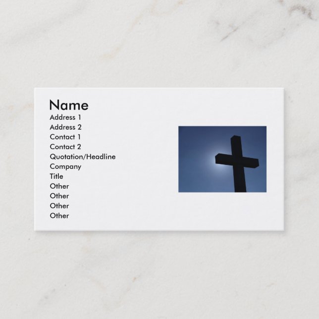Carte de visite croisé (Devant)