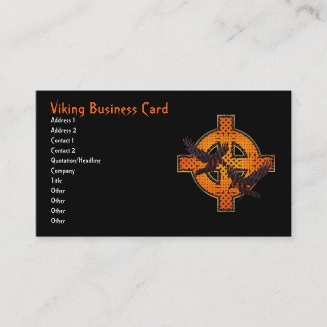 Carte de visite croisé de Viking (Devant)