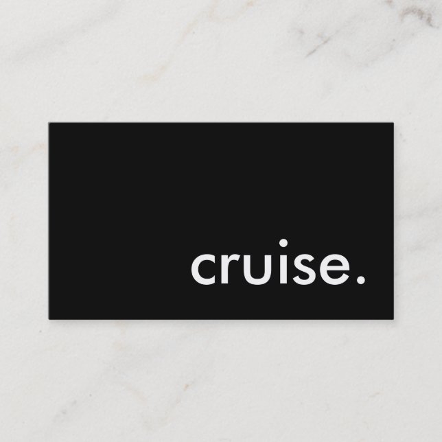 Carte De Visite croisière. (Devant)