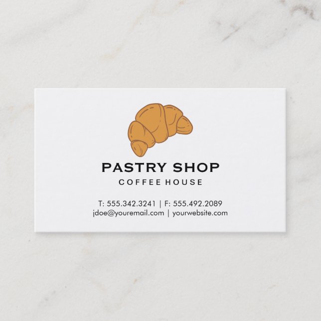 Carte De Visite Croissant (Devant)