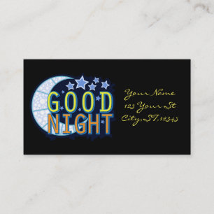 Carte De Visite Croissant de lune Thunder_Cove de bonne nuit