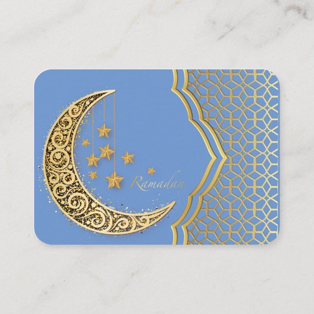 Carte De Visite Croissant du ramadan (Dos)