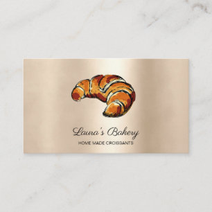 Carte De Visite Croissants Maison Boulangerie Russe Vintage