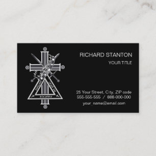 Carte De Visite Croix freemasonique