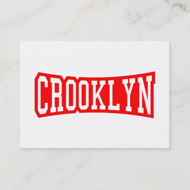 CARTE DE VISITE CROOKLYN, NYC (Dos)