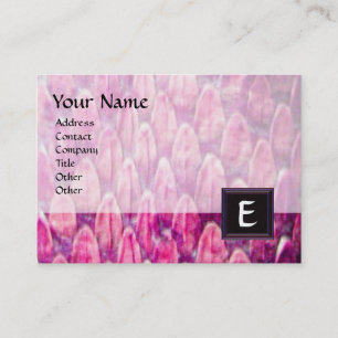 CARTE DE VISITE CROTALUS /PINK SNAKESKIN CARRÉ NOIR MONOGRAM