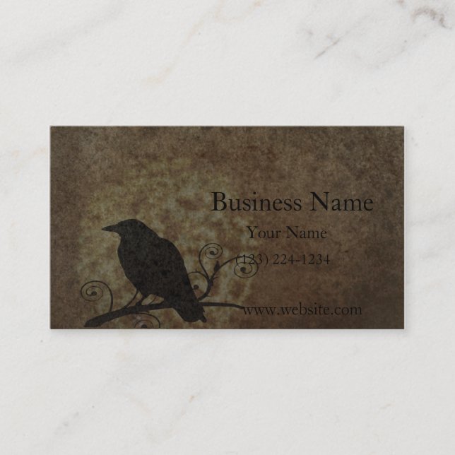 Carte De Visite Crow Vintage (Devant)