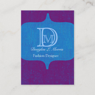 Carte De Visite Cru audacieux moderne de monogramme