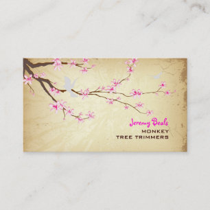Carte De Visite Cru de PixDezines/♥♥♥ rose de trimmers de cerisier
