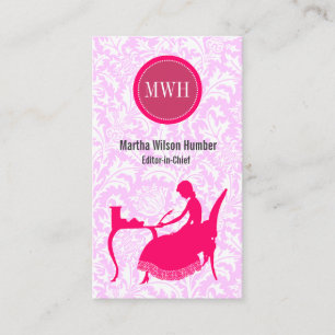 Carte De Visite Cru de rédacteur d'auteur de romancier d'auteur