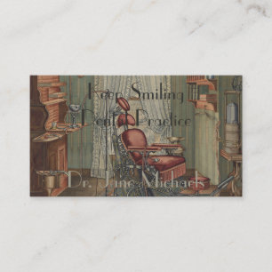 Carte De Visite Cru dentaire de gouache d'aquarelle de salle