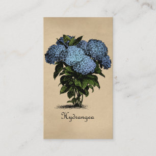 Carte De Visite Cru d'hortensias botanique