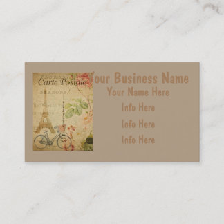Carte De Visite Cru parisien avec Tour Eiffel