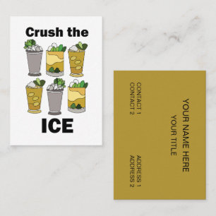 Carte De Visite Crush The Ice Cocktail Mint Julep