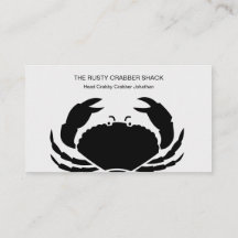 Crustacés Crabe Noir Blanc Simple Naissance 