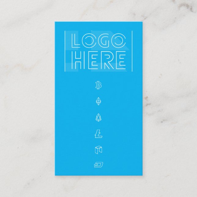 Carte De Visite Cryptodevise acceptée (Devant)