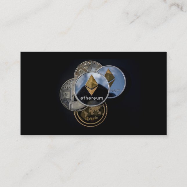 Carte De Visite Cryptodevises Ethereum (Devant)