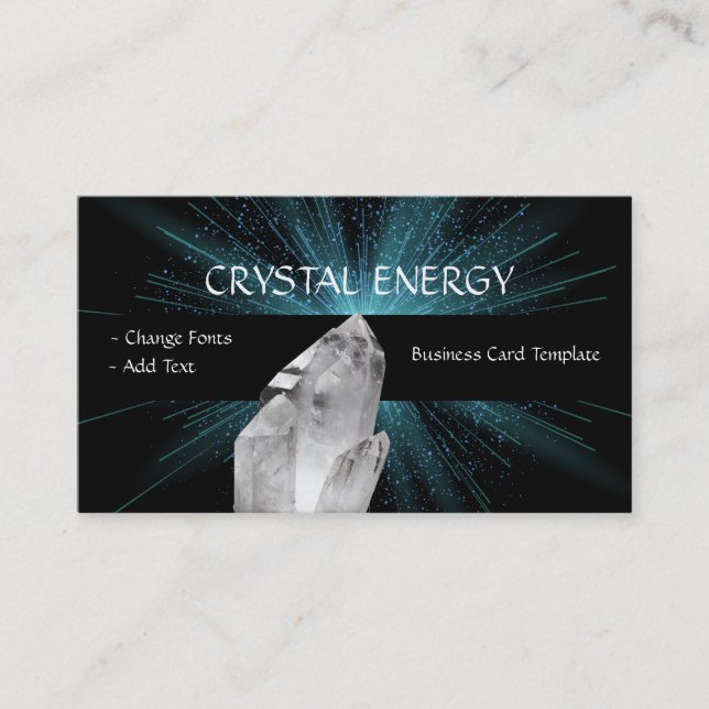 Carte De Visite Crystal Healing Quartz (Devant)