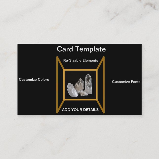 Carte De Visite Crystals Quartz - Crystals blancs (Devant)