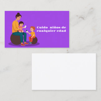Carte De Visite Cuido ninos