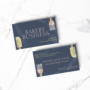 Carte De Visite Cuillère de pâtisserie à l'ombre de la Marine Spat