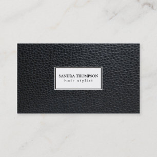 Carte De Visite Cuir / Cadre blanc