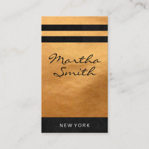 Carte De Visite Cuir Chic Faux   Executive II