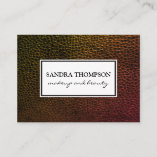 Carte De Visite Cuir Faux contemporain / Cadre blanc