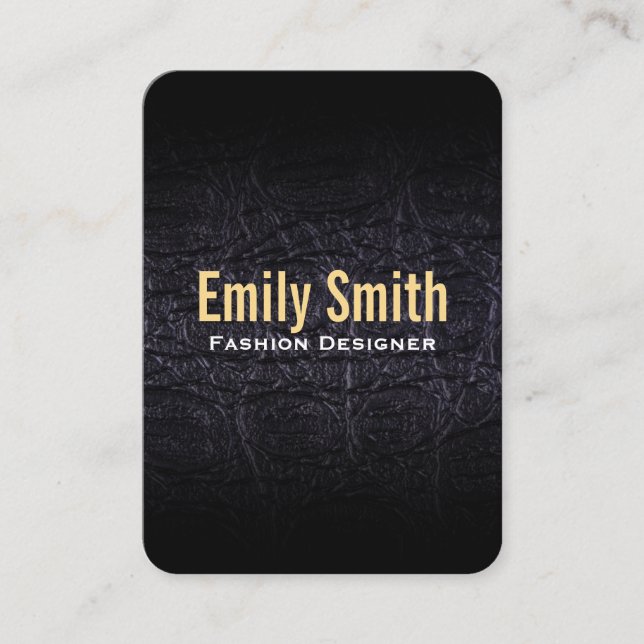 Carte De Visite Cuir Faux (crocodile) (Devant)