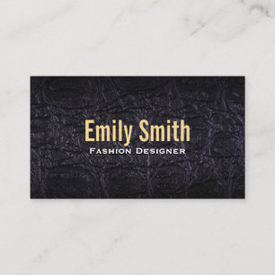 Carte De Visite Cuir Faux (crocodile)