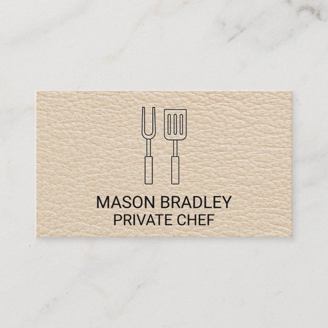 Carte De Visite Cuir | Outils BQ (Devant)