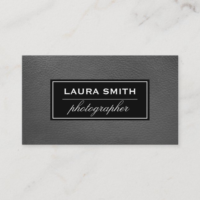 Carte De Visite Cuir simple (Devant)