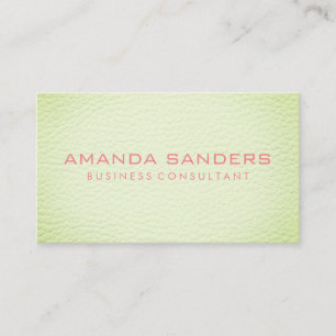 Carte De Visite Cuir vert Faux