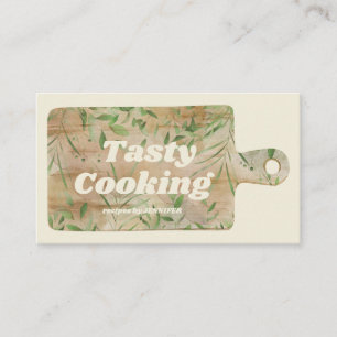 Carte De Visite Cuisine blog Coupe Board Chef vanille ivoire