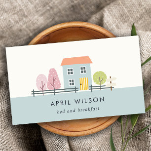 CARTE DE VISITE CUISINE BLUE BLUSH GARDEN MAISON SÉJOUR BED & BRE