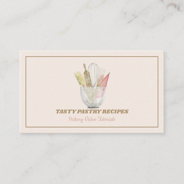 Carte De Visite Cuisine Bois Rustique boulangerie maison faite (Devant)