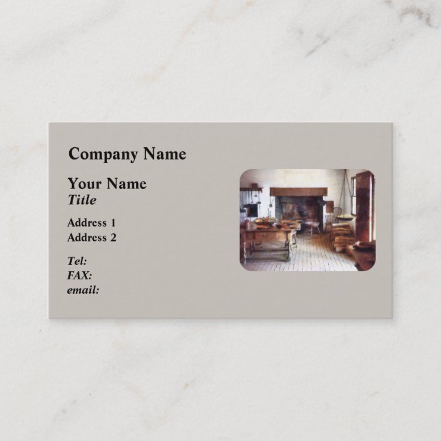 Carte De Visite Cuisine coloniale (Devant)