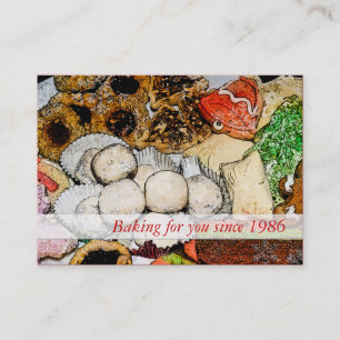 Carte De Visite Cuisine - Cookies de Noël