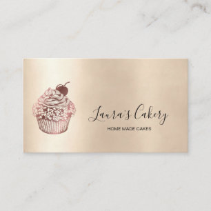Carte De Visite Cuisine de boulangerie moderne Cupcake Chef Restau