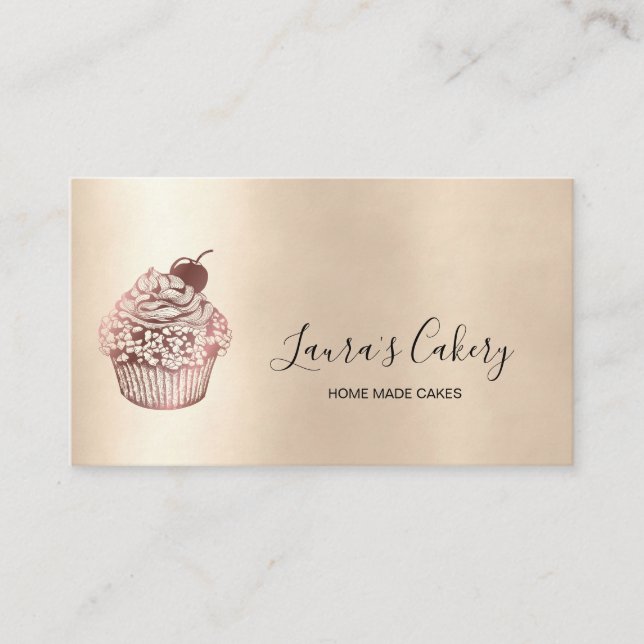 Carte De Visite Cuisine de boulangerie moderne Cupcake Chef Restau (Devant)