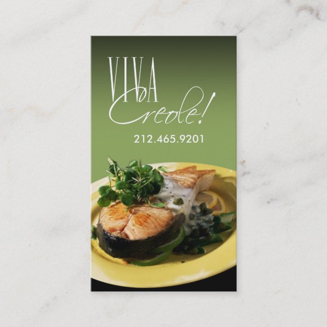Carte De Visite Cuisine de restaurants de restauration de (Devant)