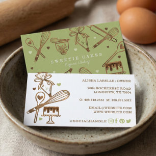Carte De Visite Cuisine et Cuisine Ustensile de bois Texture et ve